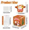 Theme Paper Christmas Gift Box With Santa Claus Pattern Party Decoration Prop