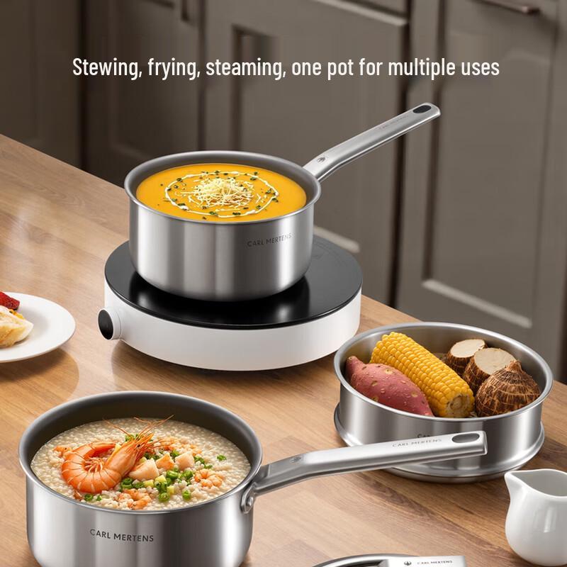 Three-Head Eagle 18cm Titanium Multi-functional Baby Food Pot