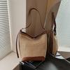 Straw versatile woven shoulder bag new large capacity messenger bag fashion trend bucket bag
