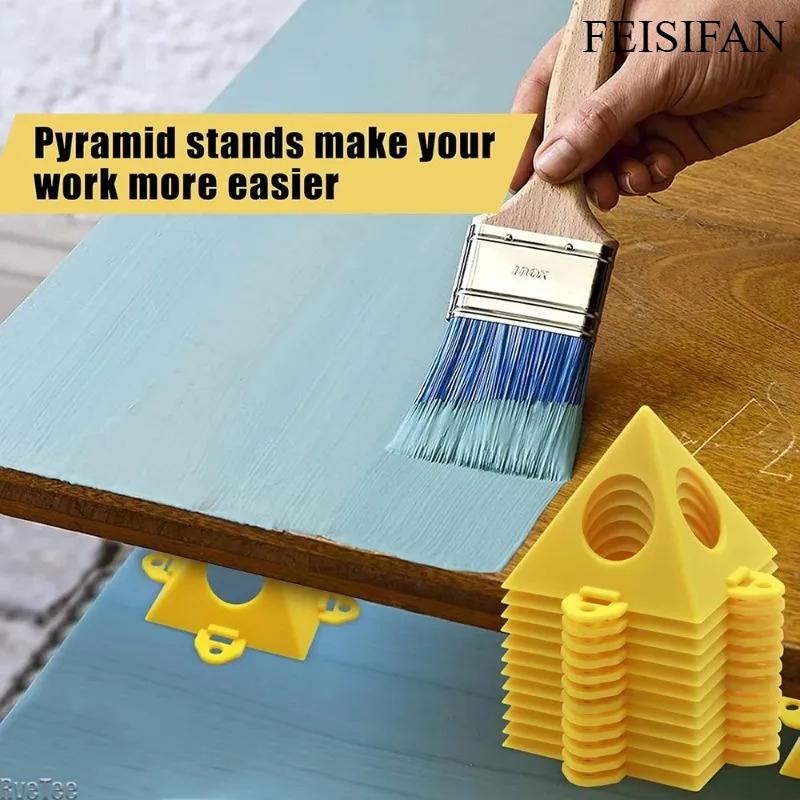 Mini Cone Painting Stands, 11-11 PCS Pyramid Canvas Support Holders, Tools for Painters & Woodworking Projects