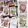 DIY Postcard Landscape Stickers Cartoon Scene Sticker Set Landscape Making Decal Scrapbooking