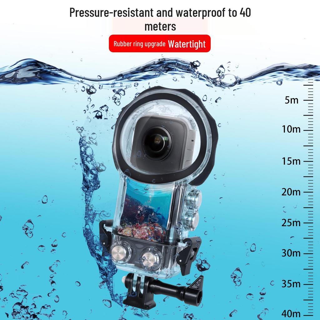 Insta360 X3 Waterproof Diving Case - Protective Accessory for Panoramic Camera