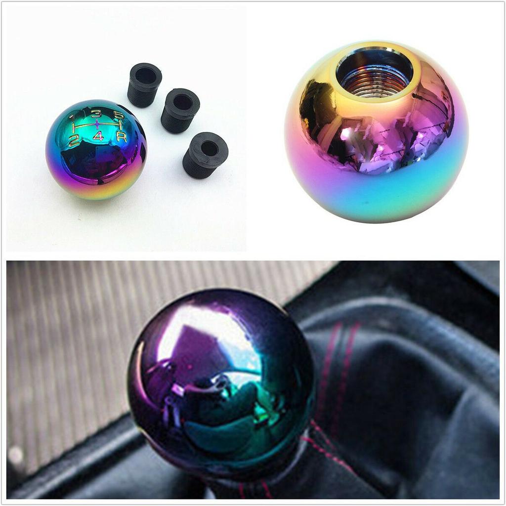 5Speed Aluminum Ball Style Manual Gear Stick Shifter Shift Knob Lever Colorful