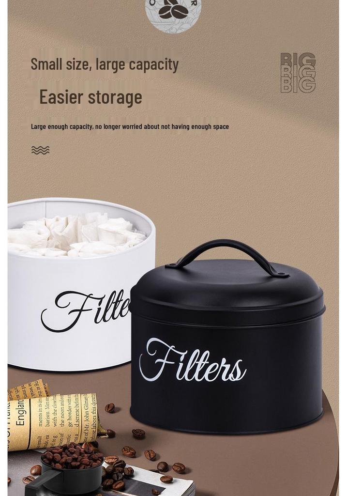 Cross-border Coffee Filter Paper Holder & Laundry Pod Storage Box