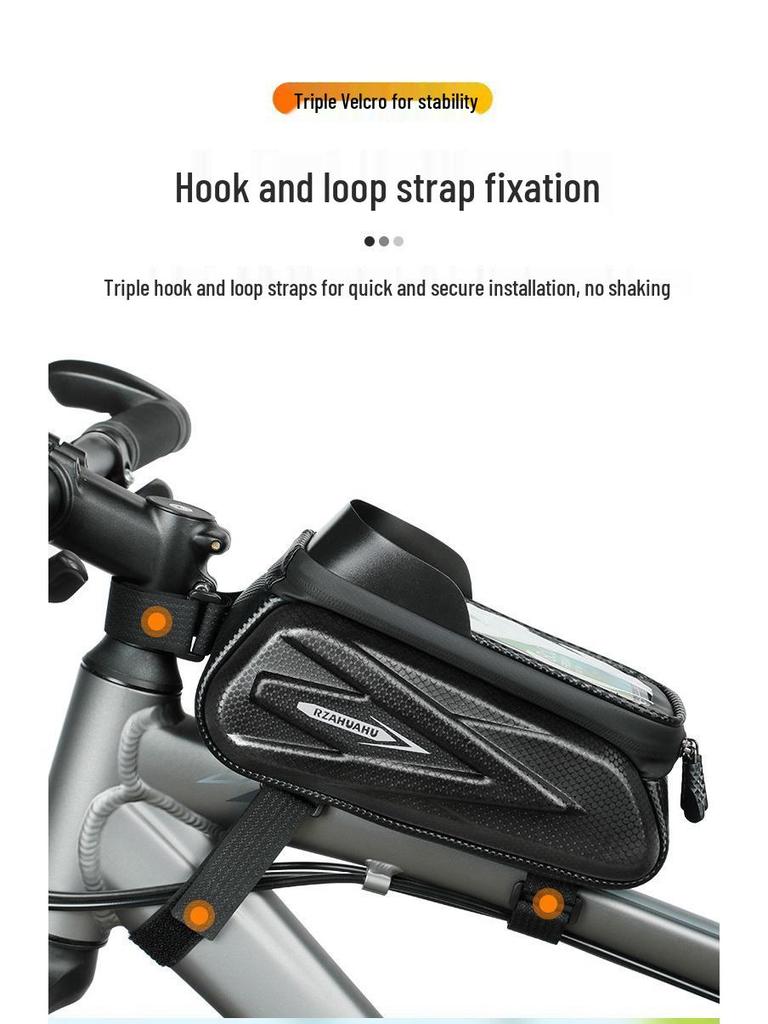 Waterproof Bicycle Handlebar & Saddle Bag with Phone Holder