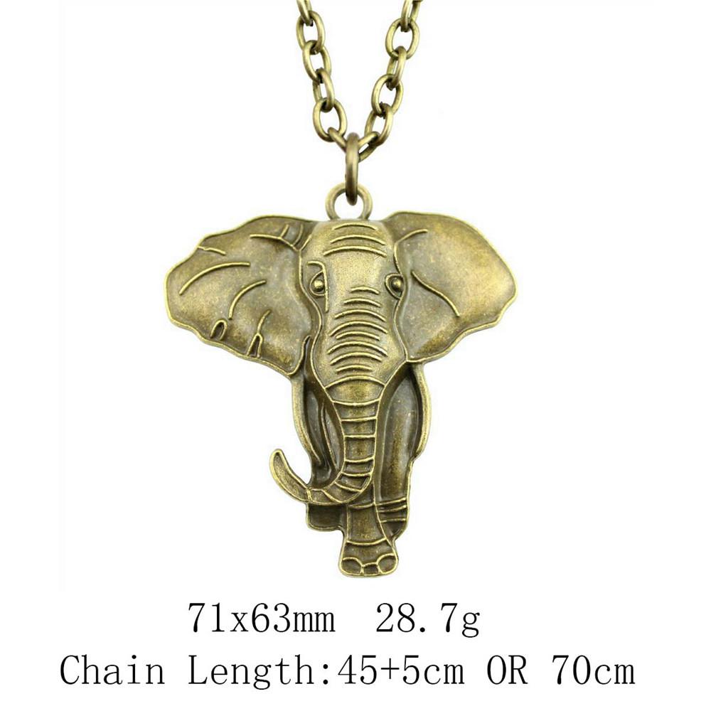 Cadouri pentru femei Noutăți în coliere Colier cu lanț lung cu elefant de 45 cm sau 70 cm Lucruri ieftine