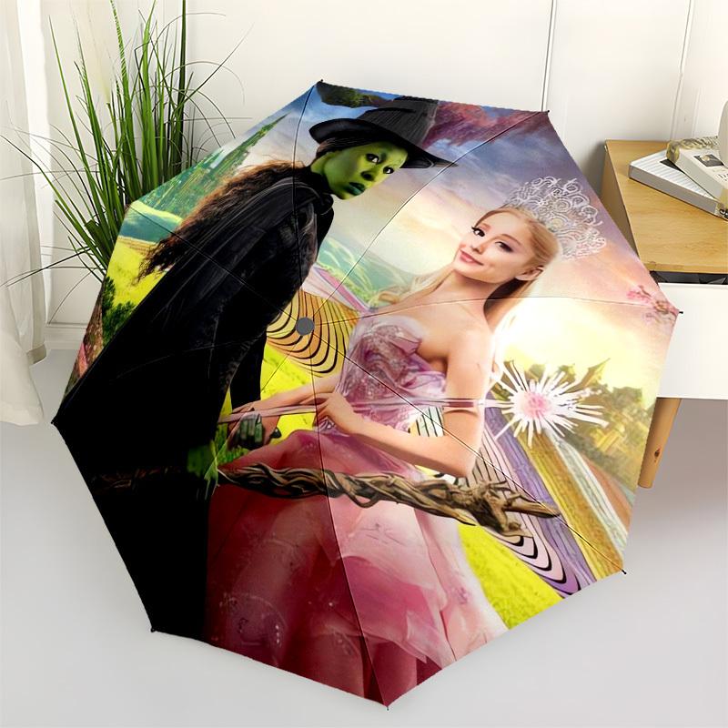 1pc Witch Princess Themed High-quality Umbrella,Automatic Opening and Closing Umbrella,Multi-functional Umbrella G0811164
