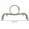 22cm Metal Frame with Kiss Clasp Lock for DIY Creative Bag Handle Projects
