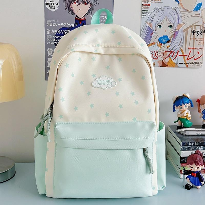 2025 new schoolbag women ins niche large-capacity backpack campus junior high school students high value simple backpack