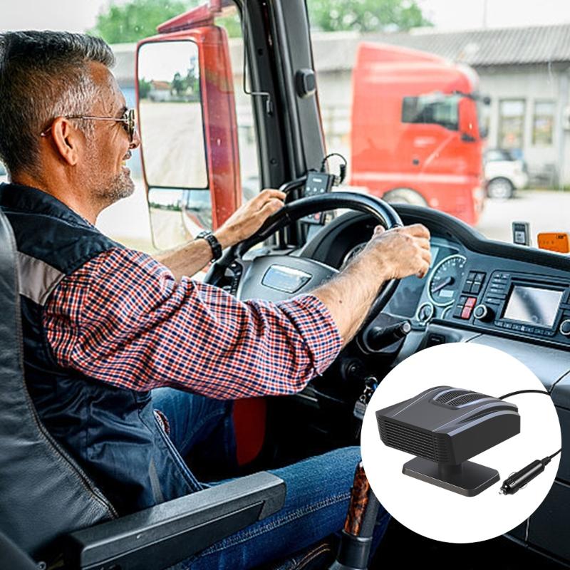 Încălzitor auto universal 24V Încălzire rapidă Ventilator dezaburire Dezghețare Dezaburitor Încălzitor cu carcasă ABS