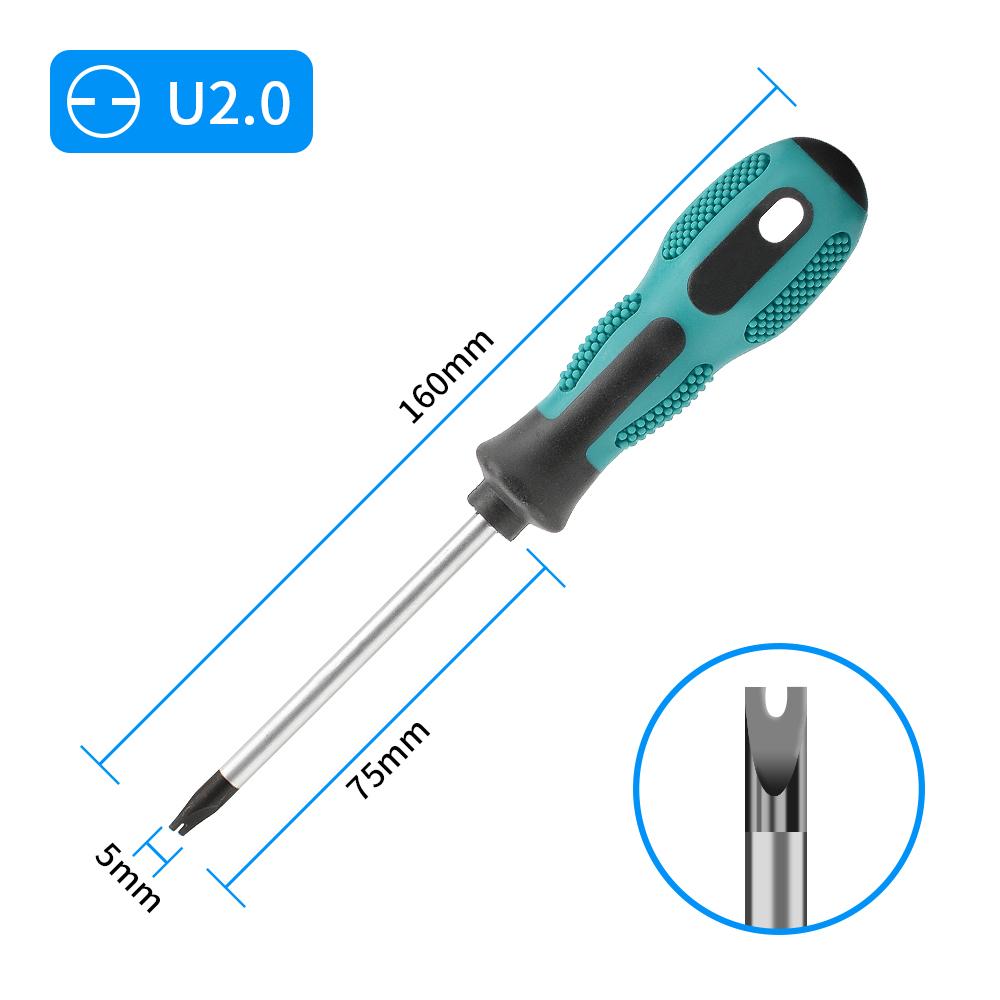

1шт нестандартная отвертка H-типа нестандартный профессиональный ручной инструмент U-образная ремонтная отвертка U1.7 U2.0 U2.3 U2.6