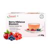 Fubenco Health Foods Beeren-Hibiskusblüten Kräutertee Tisane (20 Teebeutel) | Reiner Kräutertee, Koffeinfreier Tee | Ayurvedische Hibiskusblüte | 10