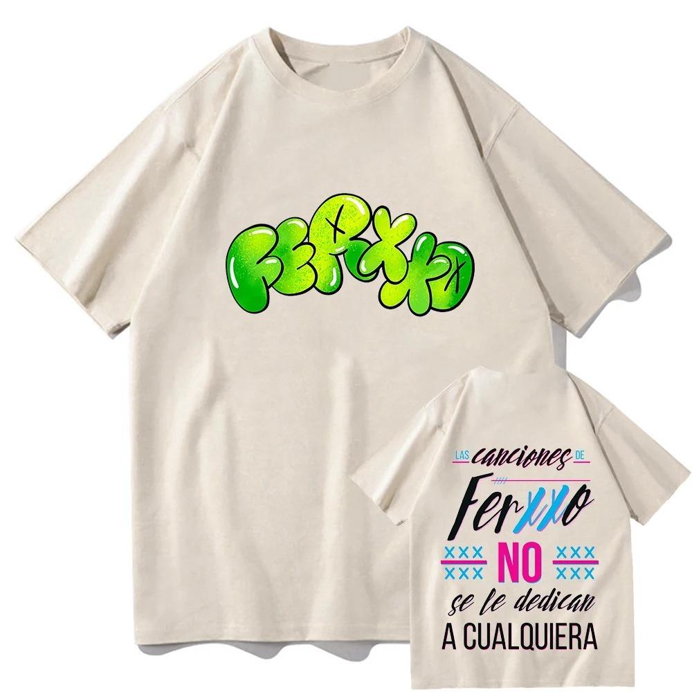 Trend Mężczyźni Kobiety T Shirt Bawełna Tee Ferxxoo Feid Tour Moda Raper Tshirt Streetwear Hip Hop Koszulki Prezent Dla Fanów Ubrania Top