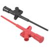 ABUL-2Pcs Quick Test Hook Clip Professional Insulated High Voltage Flexible Testing Probe 4Mm Banana Socket Red And Black