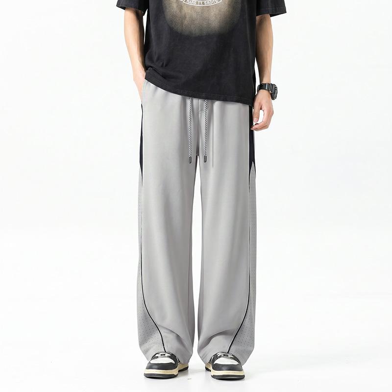 Men's Loose Straight Leg Pants, Men's Casual Pants