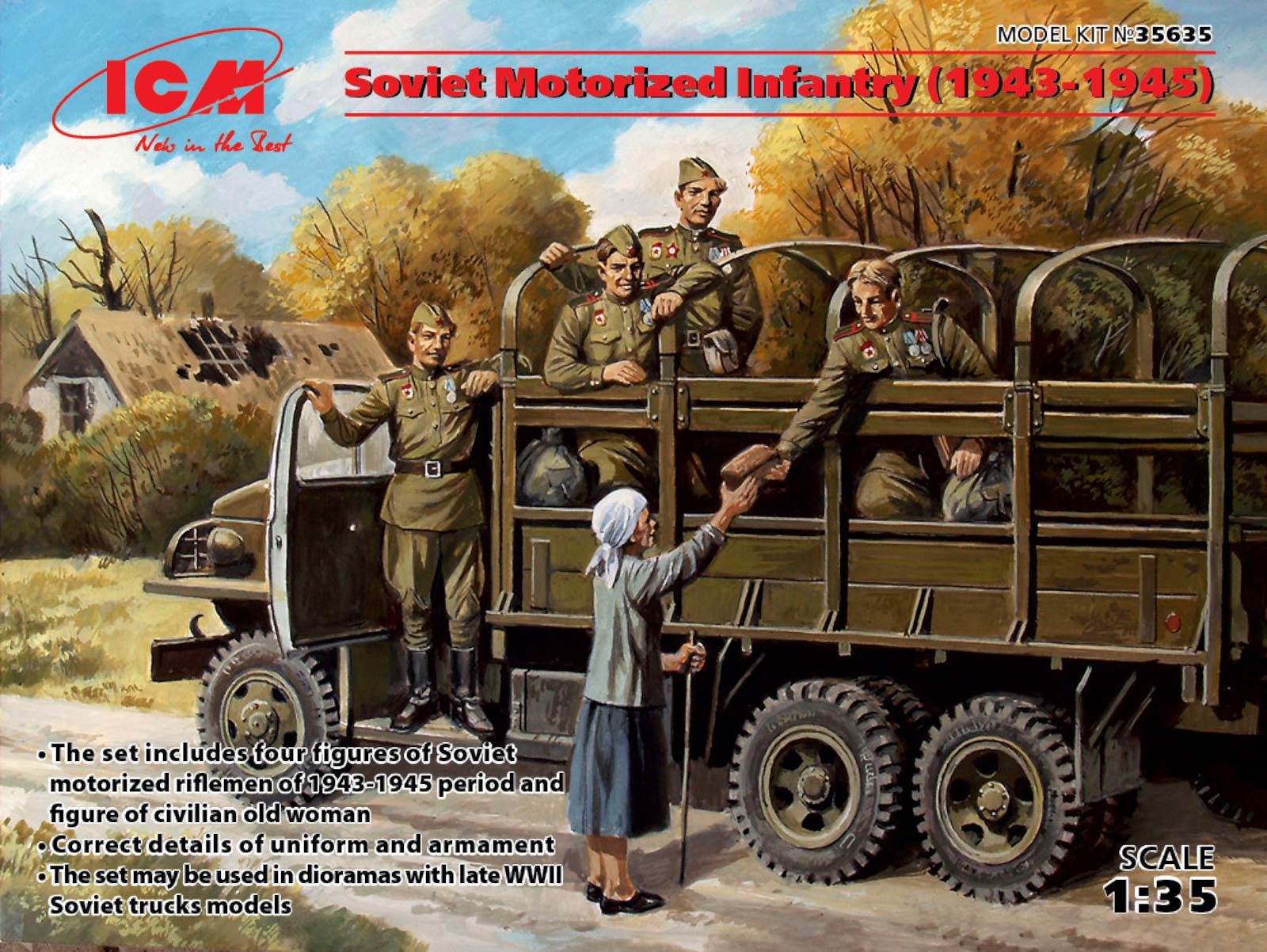

ICM Советские механизированные войска Пластиковая модель 1/35 (1943-1945 гг.) (35635)