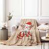 Weihnachten Kreative Überwurfdecke Flanelldruckdecke Superweich Kuschelig Sofadecke Nickerchen-Decke Wohndecke Perfektes Wohngeschenk für Sie
