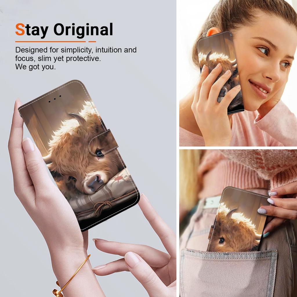 Handmade PU Leather Flip Case for Samsung Galaxy A13 5G (SM-A136U/A136W/A136B)- Anti-Slip Shockproof Cover with Wrist Strap & Heart/Rose Cat Designs