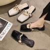 Baotou half slippers women's fashion shoes summer new shoes half support single shoes cool slippers