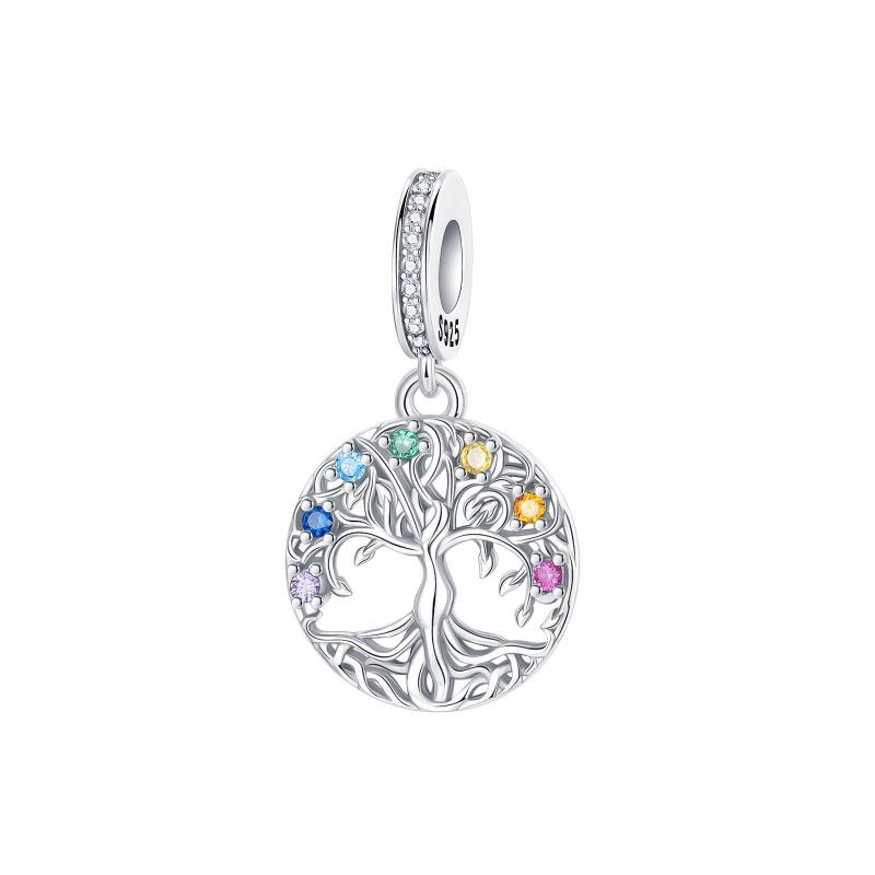 Original Metal Lucky Tree Of Life Charms Love Beads Safety Chain Pendants Fit Bangle Necklace Make your own Accessory Gift Elegant Fashion Beautiful