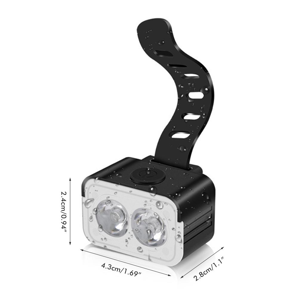 USB Rechargeable Bike Light Set IPX6 Waterproof Bike Front Headlight Rear  Light Outdoor Cycling Safety Flashlight for