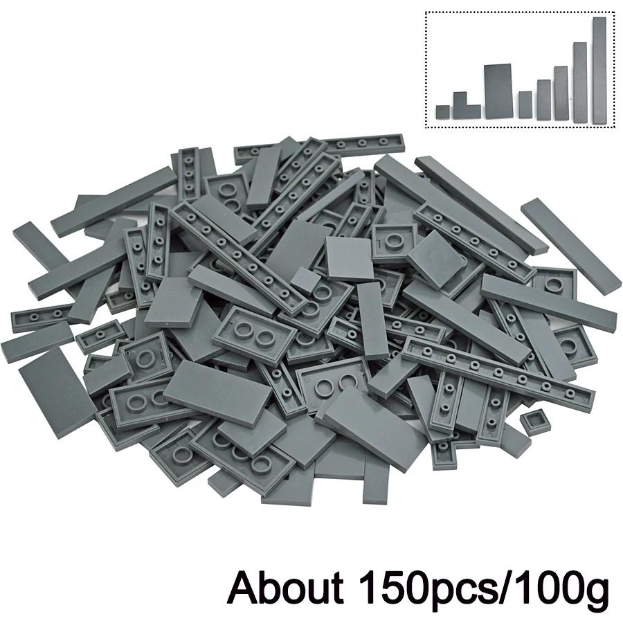 DIY Creative Thin Building Blocks Figures Bulk Sets City Classic Smooth Thick Construction Bricks Assembly Educational Kid Toys