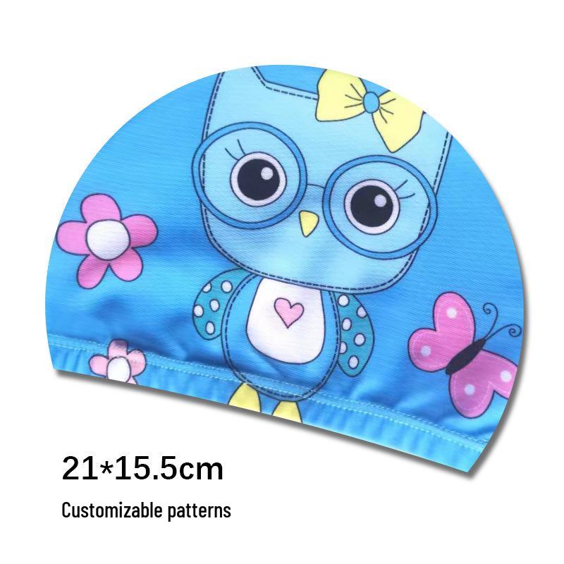 Söta tecknade badmössor för barn med öronproppar - Lös passform för pojkar och flickor