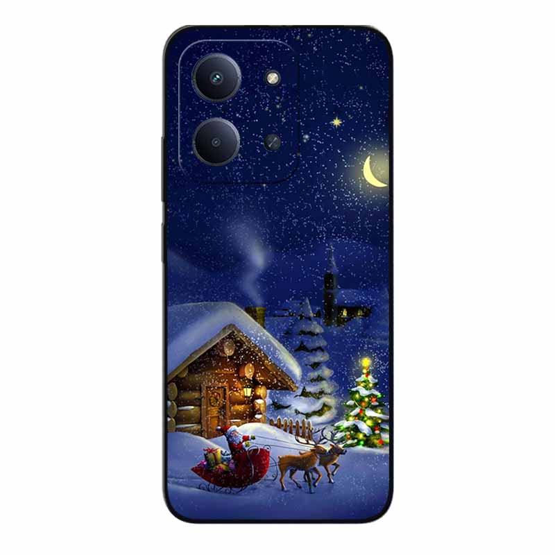 Christmas Phone Case For Redmi 15C 4G Global 171.5mm Case Black Silicone Bumper For Xiaomi Redmi15C 4G Cover 15C4G Cartoon Coque