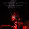 Neues Wasserdichtes Fahrradbrems-Rücklicht 3 Lichtmodi Solarenergie Fahrrad Rücklicht Hohe Helligkeit Warn-Rücklicht MTB Straße