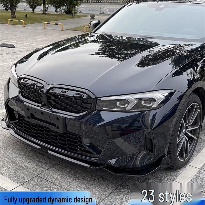 BMW 2023 New 3 Series MP Style Front Lip Bumper, Bright Black
