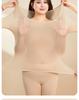 Plus Size 200 Jin Warm Top and Long Johns Set with Hyaluronic Acid for Women