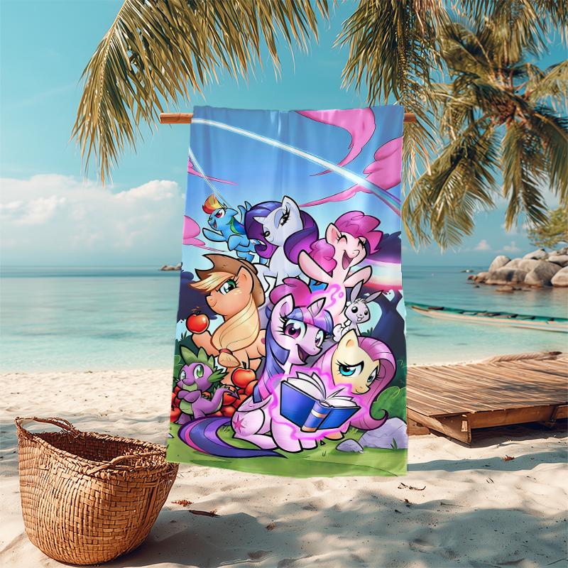 1Pc Fantasy Unicorn Sky Ride Beach Towel Microfiber Beach Towel Thin Absorbent For Beach Swimming Yoga Bath Sports 0917118