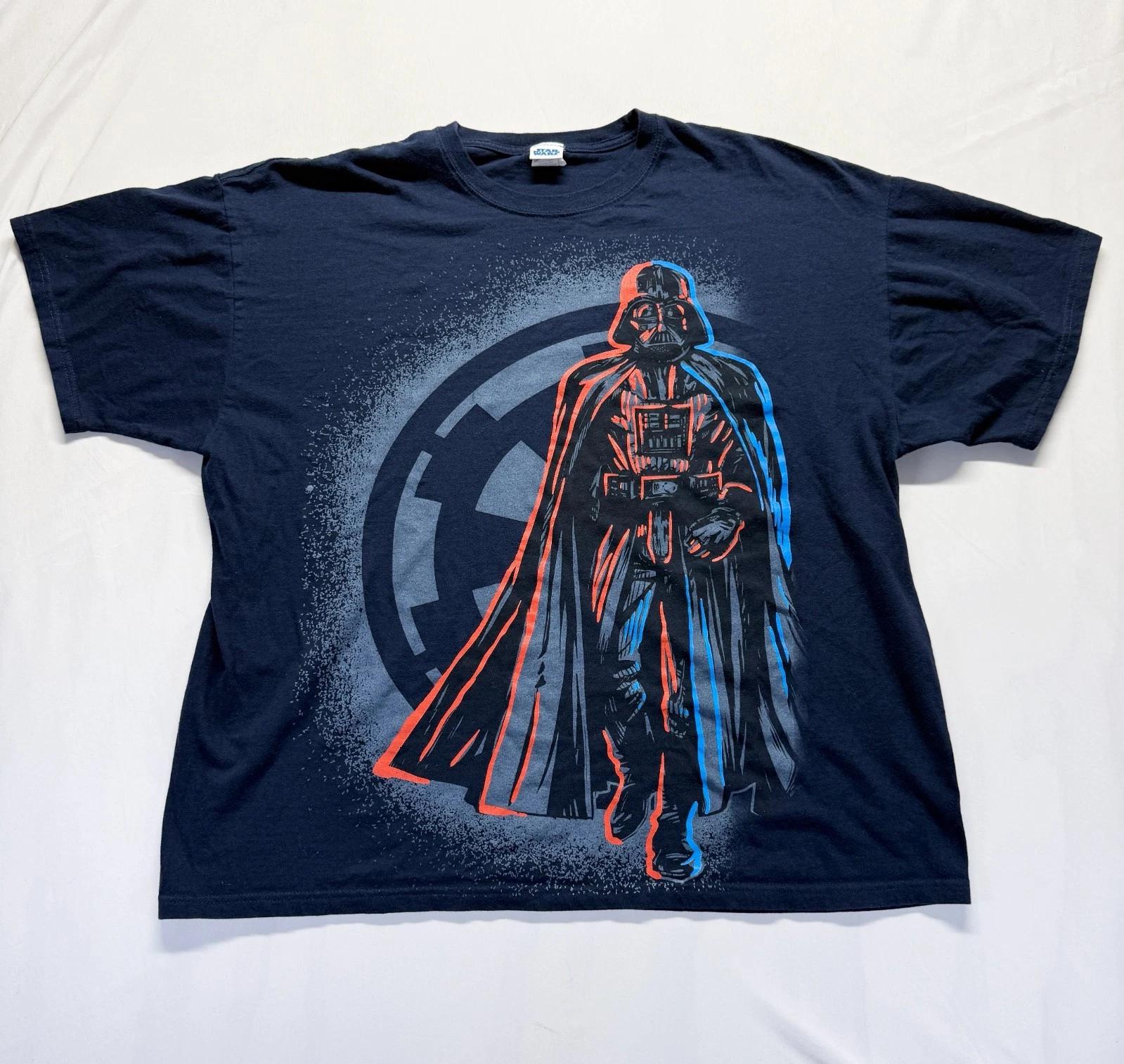 Star Wars T Shirt Mens 2XL Navy Blue Graphic Print Darth Vader Anakin Skywalker 3XL
