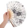 TOYMYTOY Fabric Folding Stylish Handheld Fan for Perfect for Fireworks and Perfect for and Beautiful Japanese-Style Fan, Summer, Festivals, Displays,