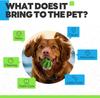 Tough Durable Natural Rubber Teeth Cleaning Interactive Ultra Pet Dog Chew Ball Toy