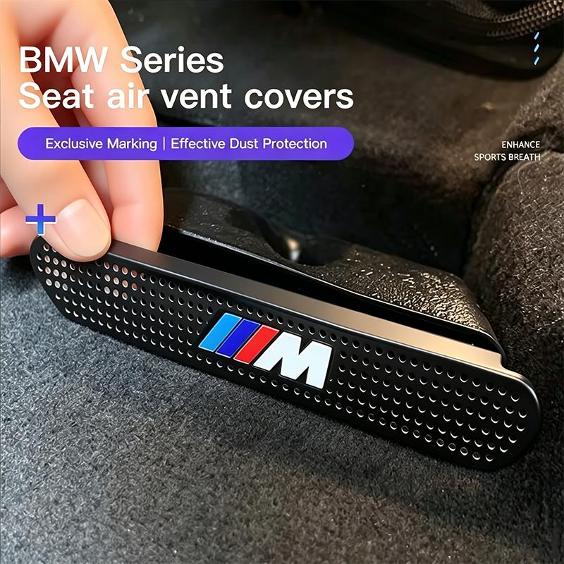 For BMW X6 Car Seat Floor Air Conditioner Outlet Dust Protective Cover Sticker For BMW M E90 E60 F30 F10 E39 E36 F20 G30 G20 E87 E92 E91 X5