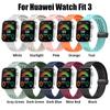 Magnetic D Folding Buckle Silicone Band For Huawei Watch Fit 3 Strap for HUAWEI Fit3 Sports Bracelet Watchband