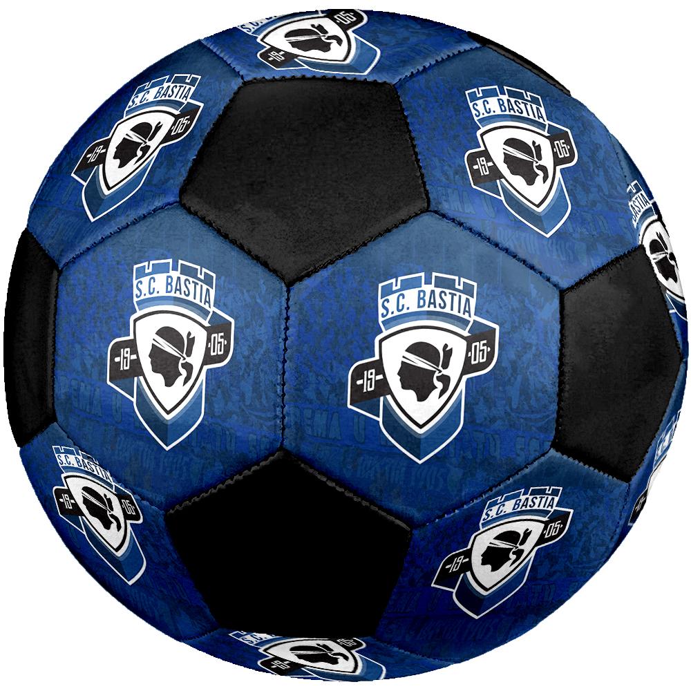 SC Bastia Soccer Ball, Colorful, Suitable for All Ages, Machine-stitched, PVC Material, Competition Grade, Durable and High Bounce