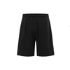 Reebok Solid Color Lace-Up Knitted Soft Comfortable Casual Shorts Unisex shorts Black 24SRM605UGH0