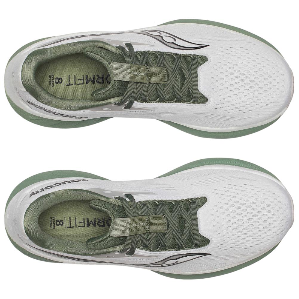 Saucony Ride 18 Men's White Olivine Low Top Running Sneakers S21000-138