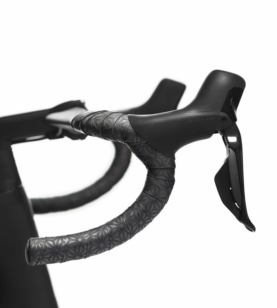 Supacaz Cycling Handlebar Tape Super Sticky Kush Gravel Black Black Star Plugz - - +