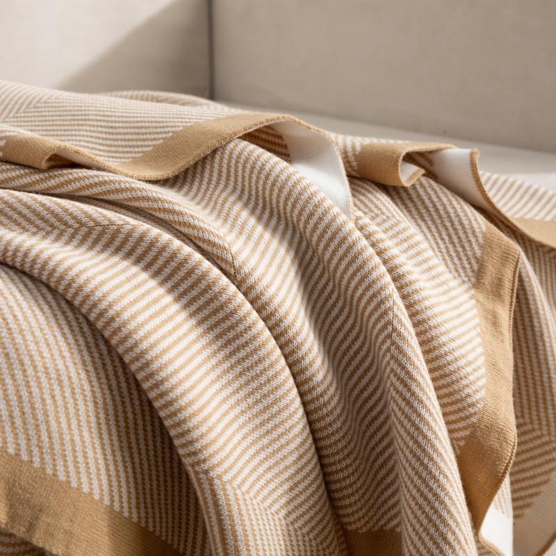 Acrylic Knit Sofa Throw Blanket Cotton Top Layer Nordic Geometric Lightweight Luxury Nap