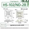 HS-100/101/102 Adhesive Wiring Base with Cable Tie Suction Cup