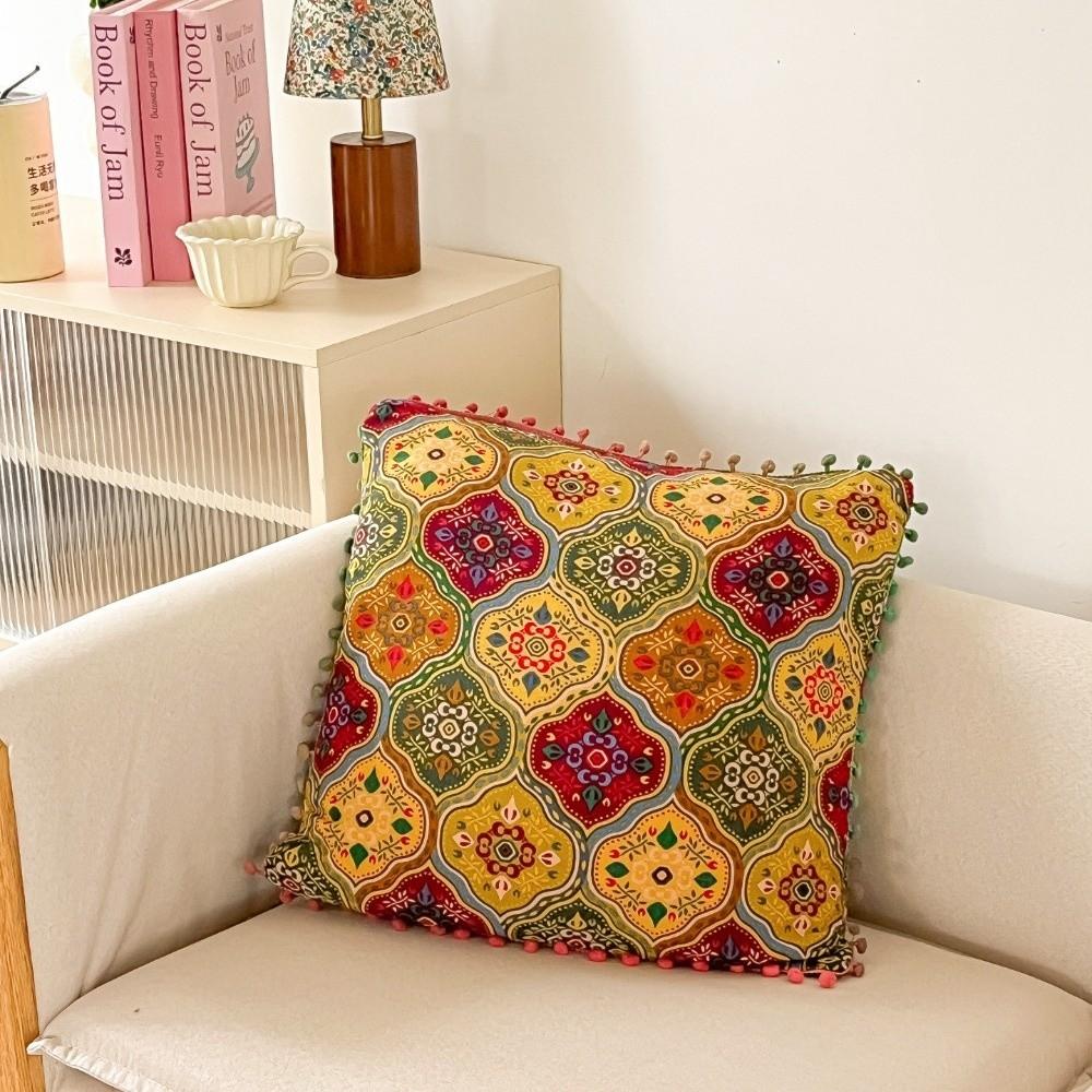 Retro Ethnic Style Cushion Super Soft Throw Pillows Household Decorative Cushion  Living Room Decor