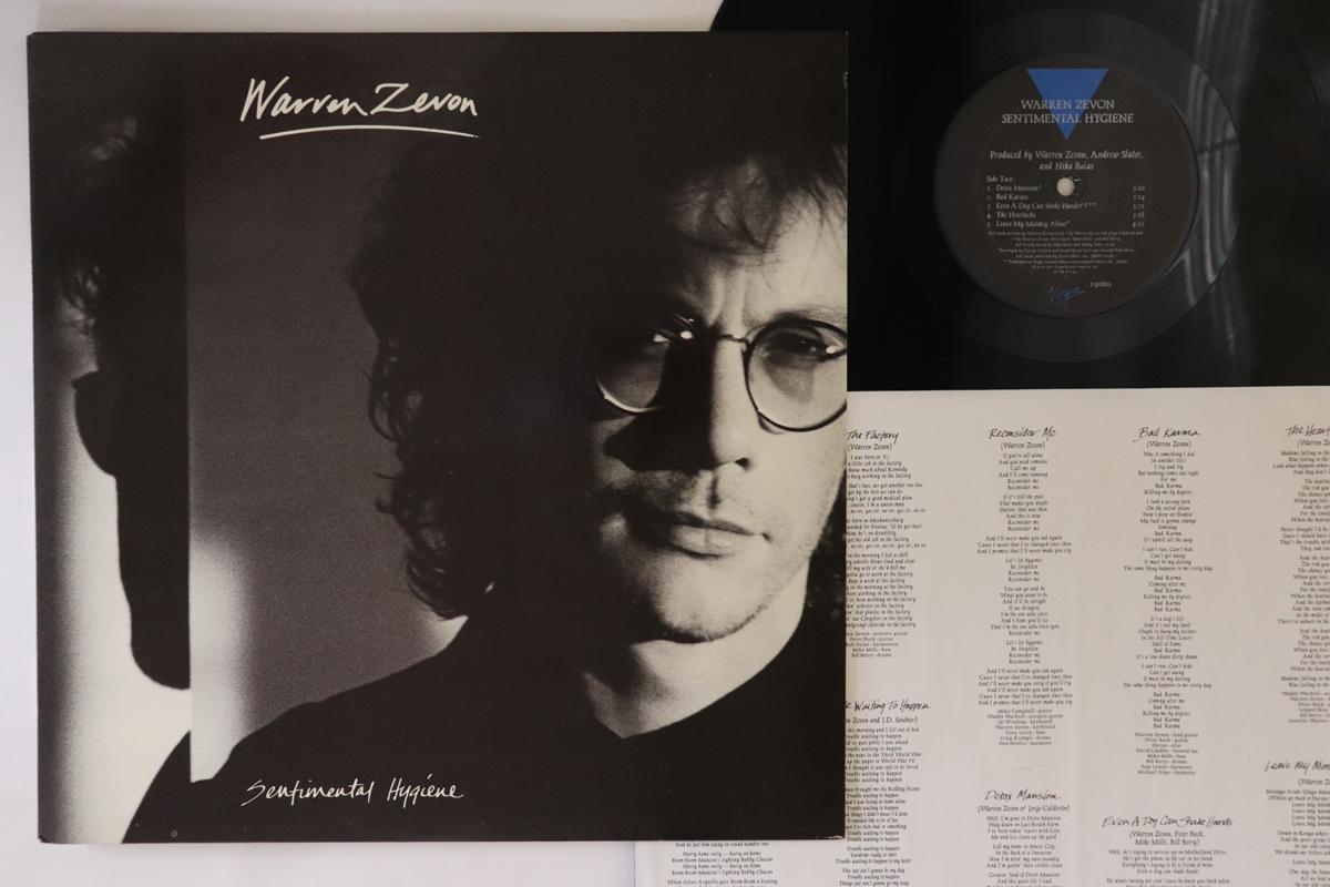 

LP Record WARREN ZEVON - Sentimental Hygiene 190603 VIRGIN 1987 US Rock Used