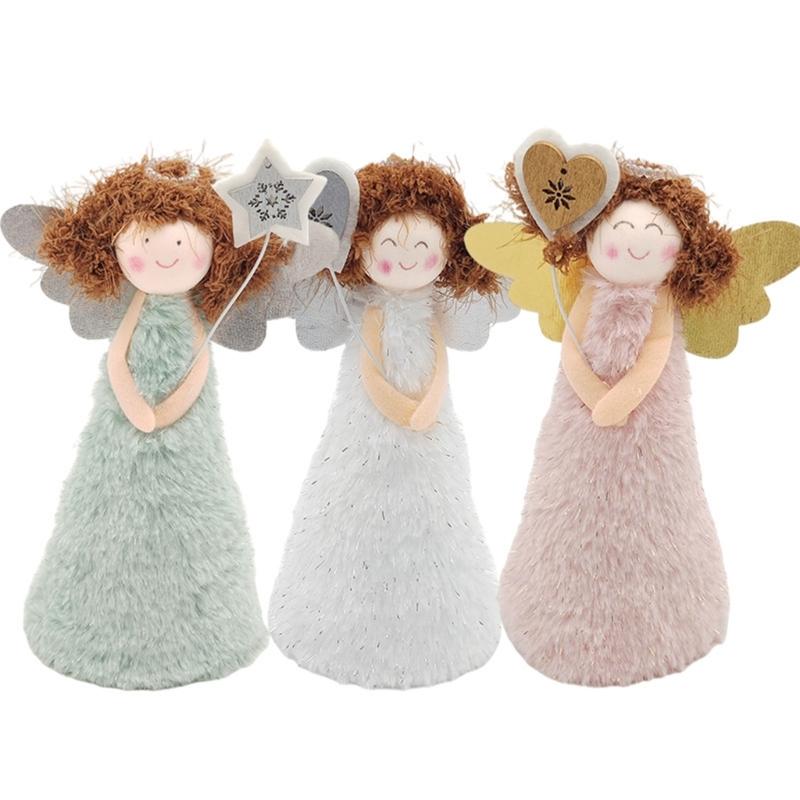 AngelGirl Figure Ornament AngelGirl Girl Standing Tree Toppers Decoration for Holiday
