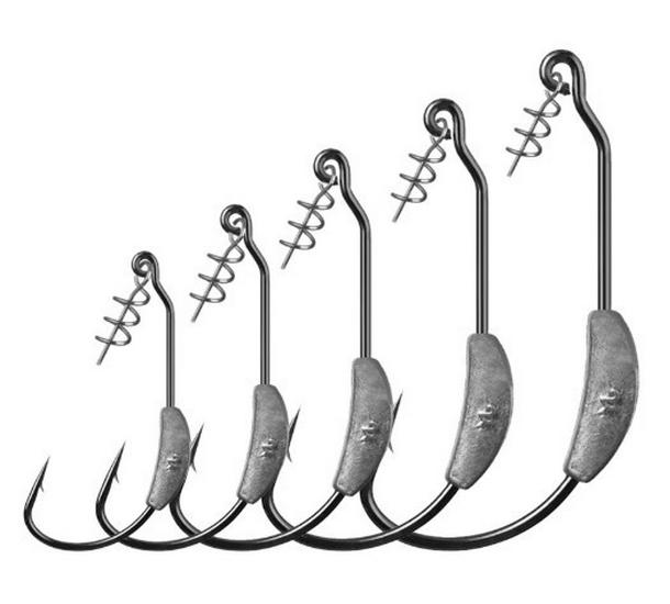 

Крючок с пружиной разного веса с грузилом для мягкой приманки и стопорным штифтом 7g Spring Crank Hook (10 pieces)