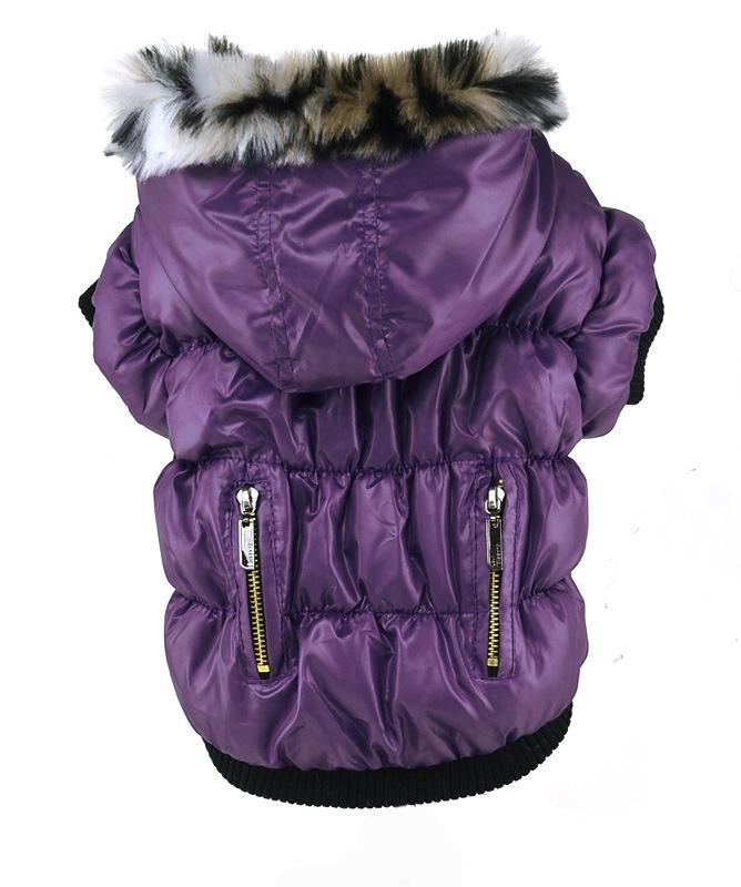 Warm European & American Winter Dog Fur Cotton Coat