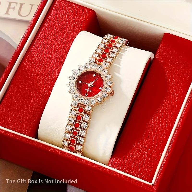 Ceas de damă cu cer înstelat, cu cadran mic cu diamante complete, ceas de damă cu cuarț atmosferic coreean