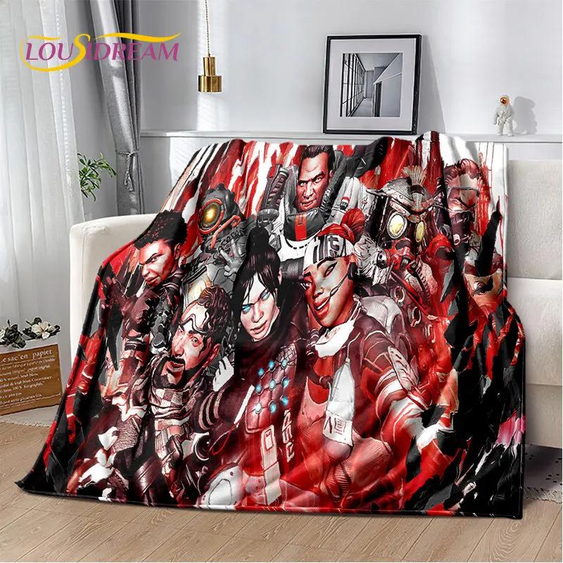 A-Apex Legends Game Gamer Cartoon Soft Plush Blanket,Flannel Blanket Throw Blanket for Living Room Bedroom Bed Sofa Picnic Cover